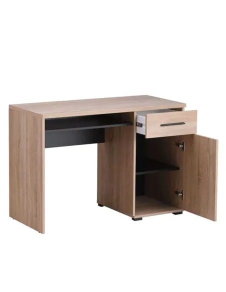 Telmo Sonoma Oak Effect and Black Desk, 3036