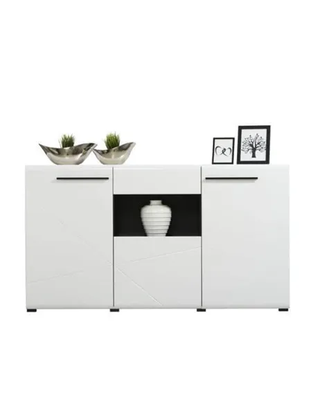 Terrento White Gloss Tall Sideboard, 3052