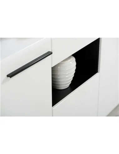 Terrento White Gloss Tall Sideboard, 3052