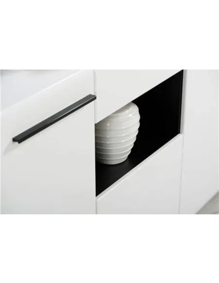 Terrento White Gloss Tall Sideboard, 3052