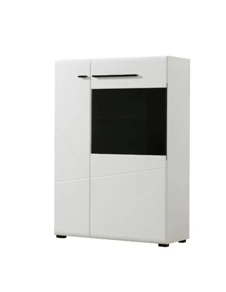 Terrento White Short Display Cabinet, 3053