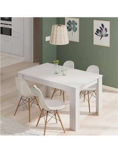 Tevez White Extending Dining Table, 3213