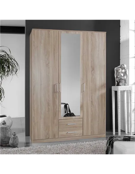 Venice Oak Effect 3d 2drw Wardrobe, 2378