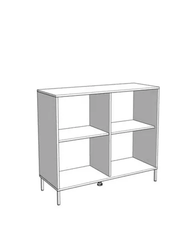 Vilamoura Artisan Oak Effect And Black Small Sideboard, 3422