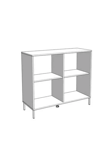 Vilamoura Artisan Oak Effect And Black Small Sideboard, 3422