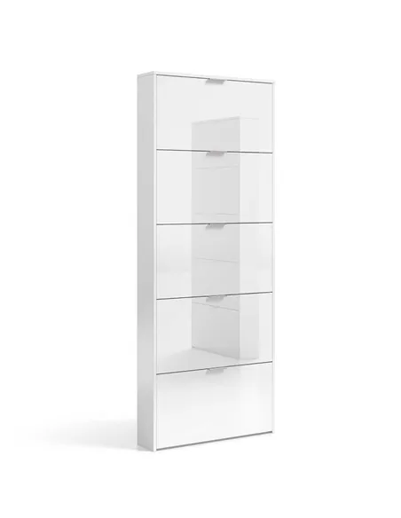 Zappa Shoe Cabinet White Gloss, 2589