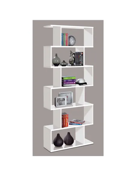 Zing White Gloss Bookcase, 2439