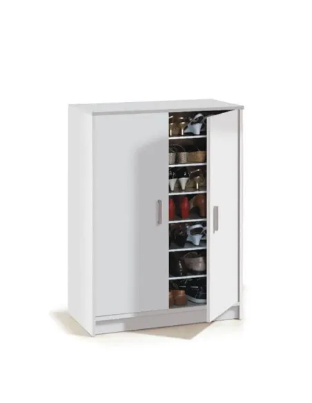 Zuldy Large White Shoe Cupboard, 2505
