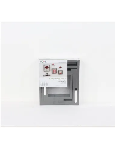 Core Products 6 pcs floating shelf kit - matt grey foil