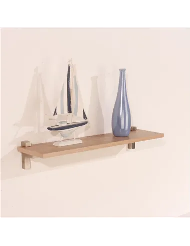 Core Products 60cm slim shelf with "L" shape bracket - oak