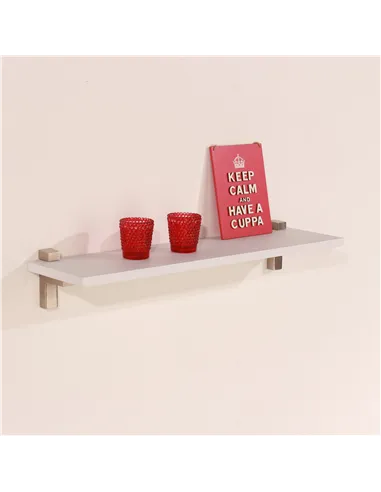 Core Products 60cm slim shelf with "L" shape bracket - white