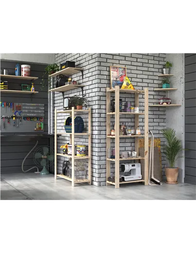 Core Products triple wall shelf kit with wire uprights & white shelf