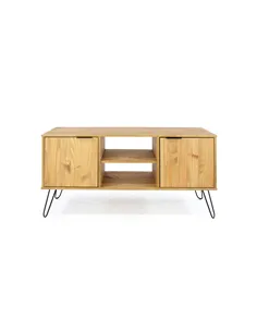 Core Products Augusta Pine 2 door flat screen TV unit 2