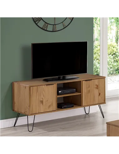 Core Products Augusta Pine 2 door flat screen TV unit