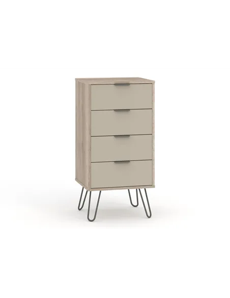 Core Products Augusta Driftwood 4 drawer narrow chest of drawers