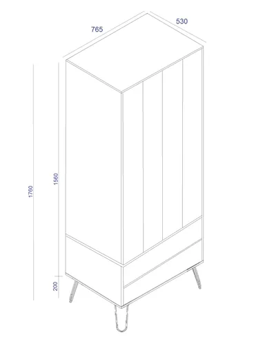 Core Products Augusta Driftwood 2 door