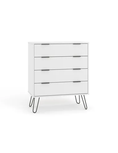 Core Products Augusta White 4 drawer chest of drawers