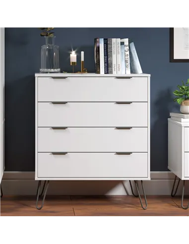 Core Products Augusta White 4 drawer chest of drawers