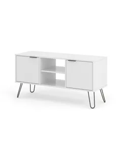 Core Products Augusta White 2 door flat screen TV unit