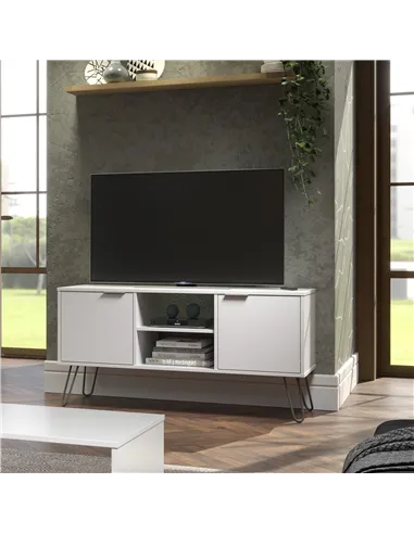 Core Products Augusta White 2 door flat screen TV unit
