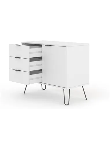 Core Products Augusta White small sideboard with 1 door
