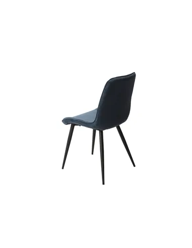 Core Products Aspen diamond stitch blue cord fabric dining chair