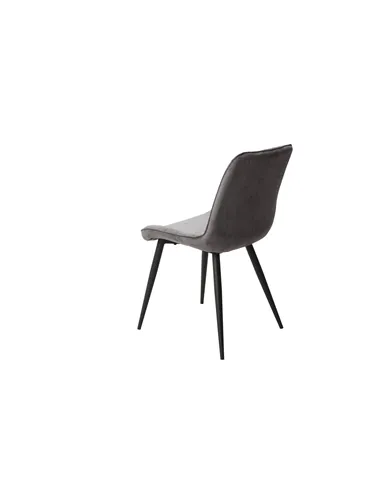 Core Products Aspen diamond stitch grey fabric dining chair