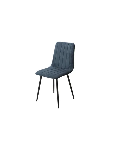 Core Products Aspen straight stitch blue cord dining chair