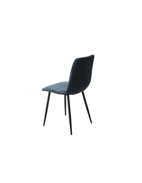 Core Products Aspen straight stitch blue cord dining chair