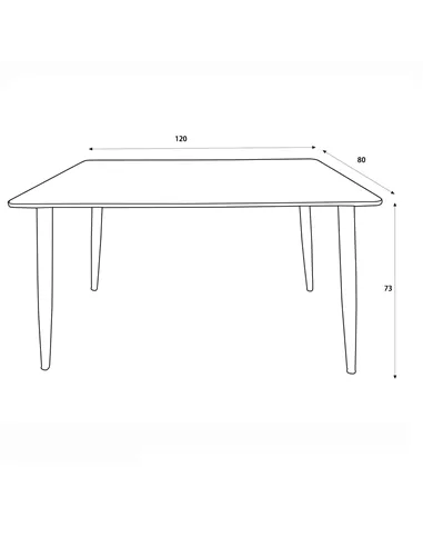 Core Products Aspen rectangular dining table