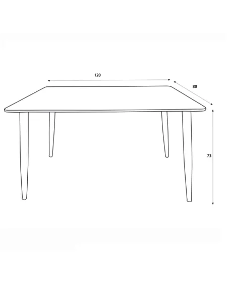 Core Products Aspen rectangular dining table