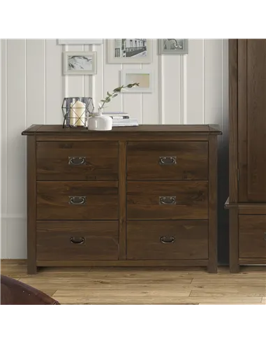 Core Products Boston 3+3 drawer wide chest