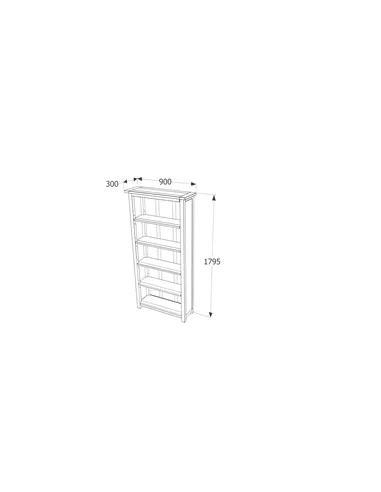 Core Products Boston tall bookcase