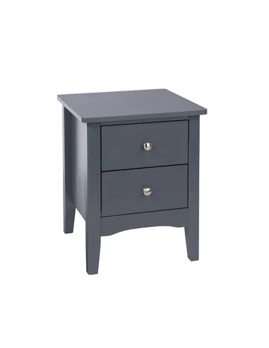 Core Products Como Blue 2 petite drawer bedside cabinet