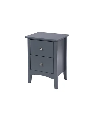 Core Products Como Blue 2 drawer bedside cabinet