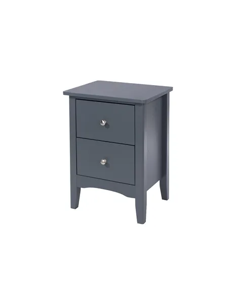 Core Products Como Blue 2 drawer bedside cabinet