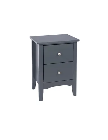 Core Products Como Blue 2 drawer bedside cabinet