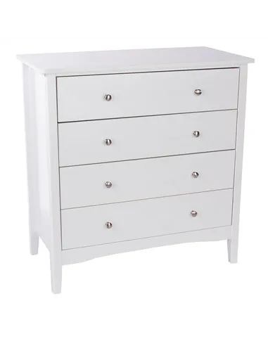 Core Products Como White 4 drawer chest