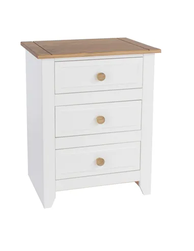 Core Products Capri 3 drawer bedside cabinet