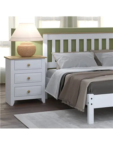 Core Products Capri 3 drawer bedside cabinet