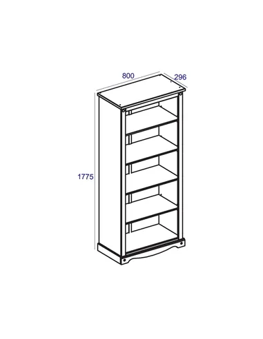 Core Products Corona tall bookcase