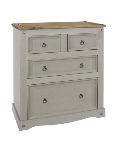 Core Products Corona Grey 2+2 drawer chest