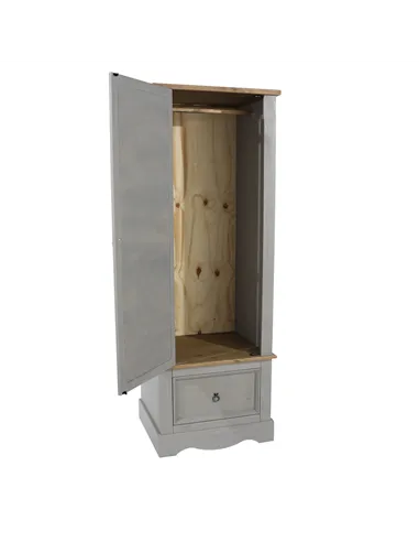 Core Products Corona Grey armoire with mirrored door