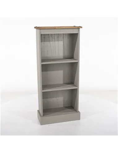 Core Products Corona Grey low narrow bookcase