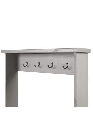 Core Products Corona Grey hall shoe bench with hat & coat rack