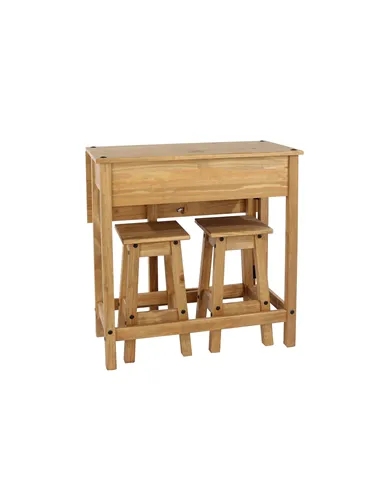 Core Products Corona breakfast drop leaf table & 2 stools SET