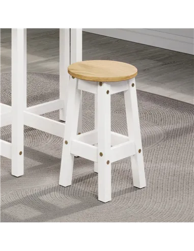 Core Products Corona White low breakfast stools (pair)