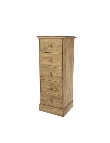 Core Products Cotswold 5 drawer narrow chest