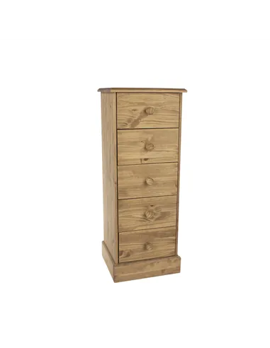 Core Products Cotswold 5 drawer narrow chest