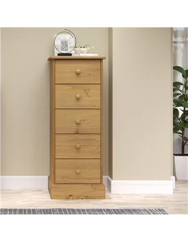 Core Products Cotswold 5 drawer narrow chest